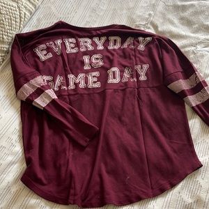 Everyday is Game Day 3/4 sleeve lounge shirt